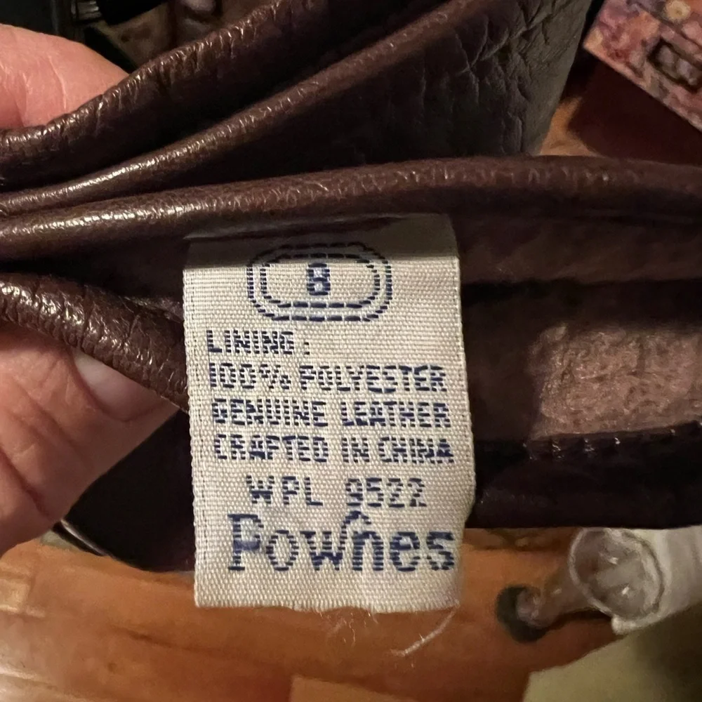 Fownes Dark Brown Leather Gloves Womens Sz 8 Super‎ Soft